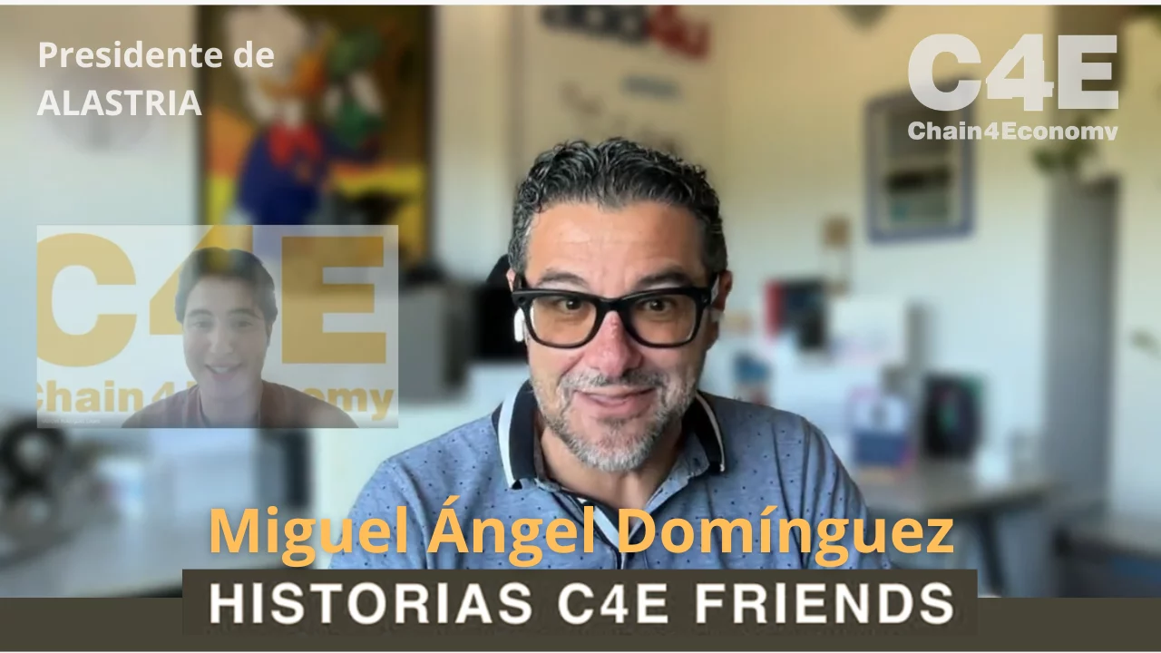 Miguel Ángel Domínguez, presidente de Alastria, durante su entrevista con C4E sobre tokenización, blockchain, inteligencia artificial y confianza digital